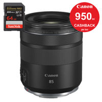 Canon RF 85mm F2 Macro IS STM + CASHBACK 950 lei + Sandisk SDXC 64Gb 200Mb/s