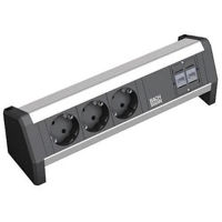 Удлинитель электрический BACHMANN 339.1004 Modul desk 3xSchuko 2xrj45 negru