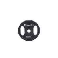 Disc din metal cauciucat cu manere 1.25 kg, d=30 mm inSPORTline 15888 (1180)