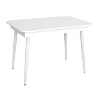Стол Evelin di Costacurta DT-431-1R WH, 110(150)х70х76см, Каркас/Опоры: Металл Белый