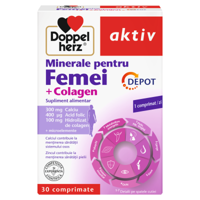 Minerale pentru femei + Colagen Depot comp. N30 Doppelherz