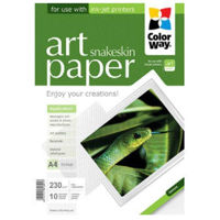 Фото-бумага ColorWay Art Snakeskin Glossy Finne Photo Paper, 230g/m2, A4, 10pack