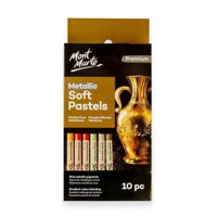 Набор для творчества Mont Marte MMPT0058 Set pasteluri moi cu efect metalic Premium, 10 buc