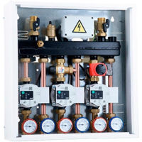 Grup de pompare Barberi Cutie cu separator/colector 3 grupe (dir+serv+serv)