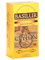 Чай черный Basilur The Island of Tea Ceylon GOLD, 25*2г
