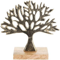 Декор Promstore 52567 Suvenir Copac 27x25cm, auriu, metalic