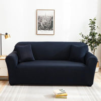 Домашний текстиль Relaxe Home Чехол для дивана Solid Sofa Cover 2 места (145-185 см) Тёмно синий