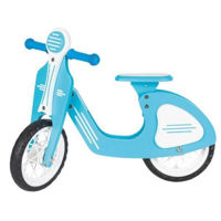 Bicicletă Pilsan 02002 Retro-bicicletă fără pedale, cu roți EVA, albastră/roz