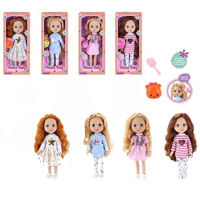 Кукла Essa A713 Păpușa cu animalul său de companie, 32 cm, 4 modele