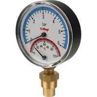 Accesoriu sisteme de încălzire Itap 4840012 Termomanometru radial D. 1/2" 6 bar, 0-120º C, D. 80