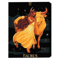 Картина по номерам BrushMe BSB0036FC 40x50сm (pânză neagră/fără cutie) Taur