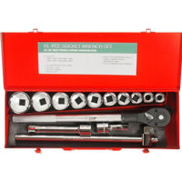 Набор ручных инструментов JTC JTC-T615M набор 3/4" торцевых головок 12 гран. 22-50мм принад. 15 предм.