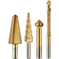 Набор головок, бит, насадок Graphite 54T301 Burghie trepte 4-12mm, 12,4mm, 6x90mm, 8-20mm,TiN