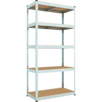 Cтеллаж складской Nex Home Raft metalic Budget 2000x1000x450mm, 5 nivele MDF, galvanizat