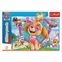Головоломка Trefl 14818 Puzzles - 100 Glitter - In the glow of Skye / Viacom Paw Patrol