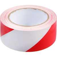 Banda marcaj 50 mm x 33 m PVC (alba-rosie)