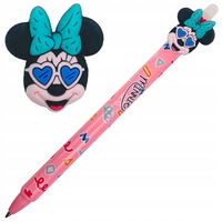 Stilou cu bilă Colorino scriu-șterge albastru 0,5 Minnie Mouse+ Miki Mouse Disney