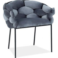 Стул Signal Norte velvet czarny stelaz/szary bluvel 14