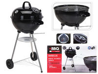 Gratar rotund cu picioare BBQ D47cm, H90cm, termometru, scrumiera