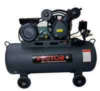 Компрессор Vector+  2200W 100L (масляный с ременным приводом)