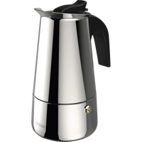 Xavax 111274, Espresso Maker, Maker for 4 Cupsl, Induction, Silve