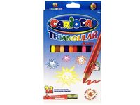 Набор карандашей цветных 12шт "Carioca" Jumbo + точилка