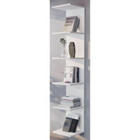 Офисный стеллаж Nex Home Книжный шкаф, 34,6x31,5x180 см, Белый (15-07-01)