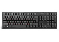 Keyboard SVEN Standard 304, Classic layout, Quiet, 1xUSB port, Black, USB + HUB