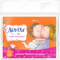 Beţişoare cu vată Novita Gapchinska, 100 buc.