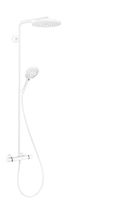 Sistema de dus hansgrohe Raindance Select S Showerpipe 240 1jet PowderRain cu termostat, Matt White
