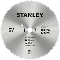 Диск отрезной Stanley STA10215-XJ FatMax Steel 190x16x100T
