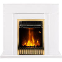 Камин электрический ArtFlame Agnes white & Gala gold
