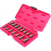 Набор ручных инструментов JTC JTC-4639 Экстракторы поврежденных болтов, 15 предмета