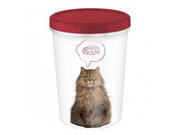 Container pentru hrana Lucky Pet 1.6l, pisici, bordo
