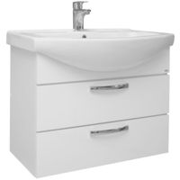 Dulap pentru lavoar Mashtab 10680 Agat cu 2 sertare 75cm Alb