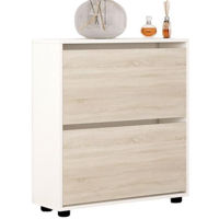 Raft pentru încălțăminte Mobildor-Lux Leo 60x27x86H cm White/Sonoma