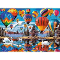 Головоломка Trefl 20143 Puzzle din lemn 1000elem Bloanele colorate