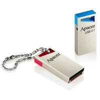 128GB USB3.1 Flash Drive Apacer "AH155", Silver, Super-Mini, Metal Case, Capless (AP128GAH155U-1)