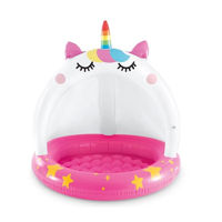 Piscină gonflabilă pentru copii cu baldachin „Unicorn” 102х102 cm, 45 L, 1-3 ani INTEX