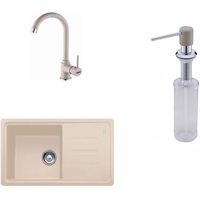 Мойка кухонная со смесителем Franke 114.0633.769 BSG 611-78 S + Pola 1.0 + Dozator sapun Avena