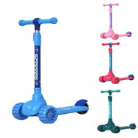 Самокат miscellaneous BW603 Scooter cu trei roți, lumini și muzică (4 culori)