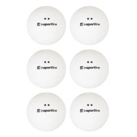 Мячи для настольного тенниса (6 шт.) inSPORTline Elisenda S2 21567-1 white (7467)
