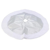 Decor de Crăciun și Anul Nou Promstore 20269 Covoras pentru bradul de Craciun D90cm, argintiu