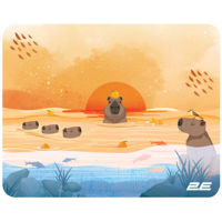 Коврик для мыши 2E 2E-PAD-S-CAPY-YELLOW Capybarra, S(250x200x2mm), yellow