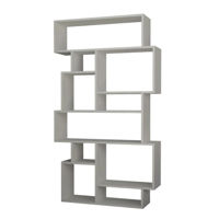 Офисный стеллаж Trendy Karmato, alb 96x168x25cm, raft de carti