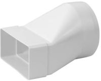 Conector tub plat-rotund ventilatie plastic 100 x 55 mm / D.110 EXCENTRIC KSD2  EUROPLAST