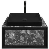 Шкаф под умывальник Montebella Set 51.02 800*500 NERO LED 585 Pantera