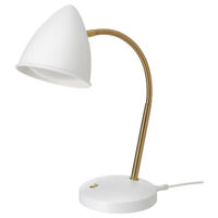 Настольная лампа Ikea Isnalen White/Yellow Copper