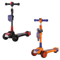 Самокат miscellaneous 2610001-6P Scooter cu 3 roți, lumini și muzică (2 culori)