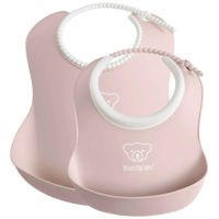 Слюнявчики BabyBjorn 046764A Set Baby Feeding Set Powder Pink
